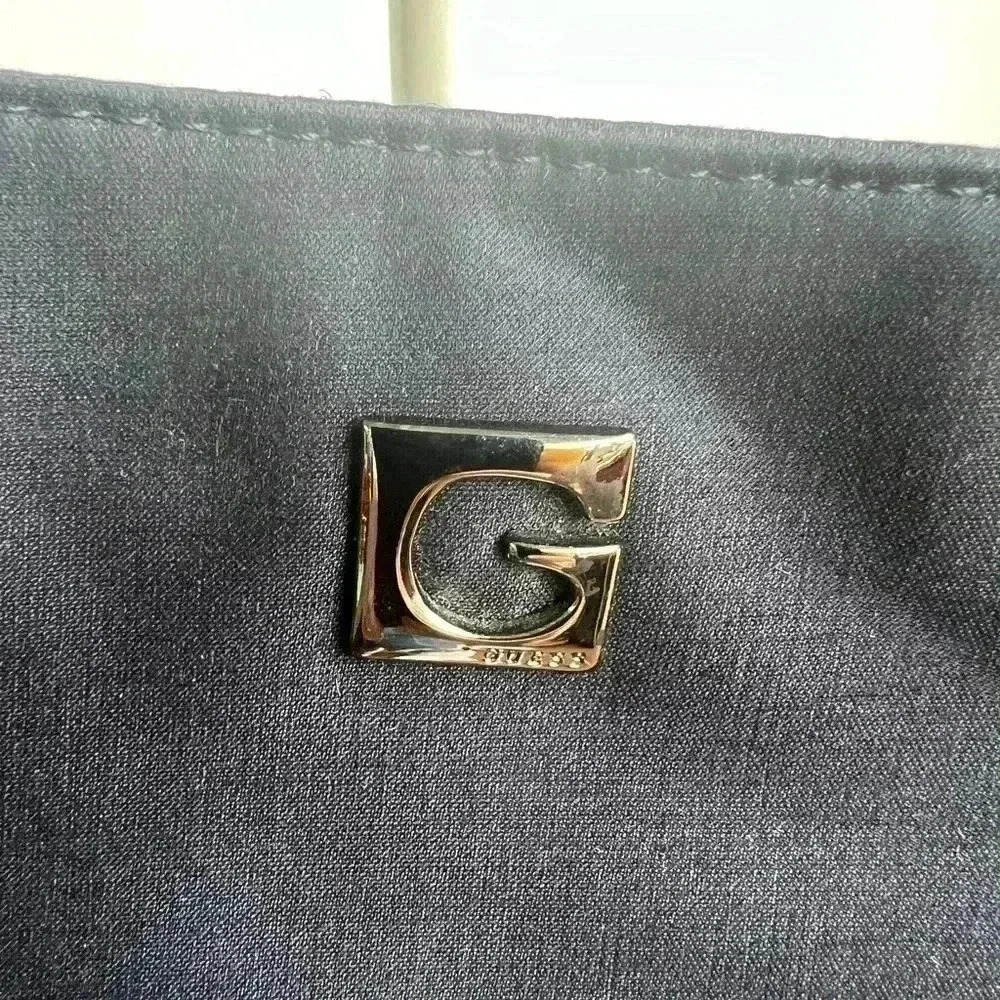 Black Satin Guess Crossbody/shoulder Bag - Picture 6 of 9